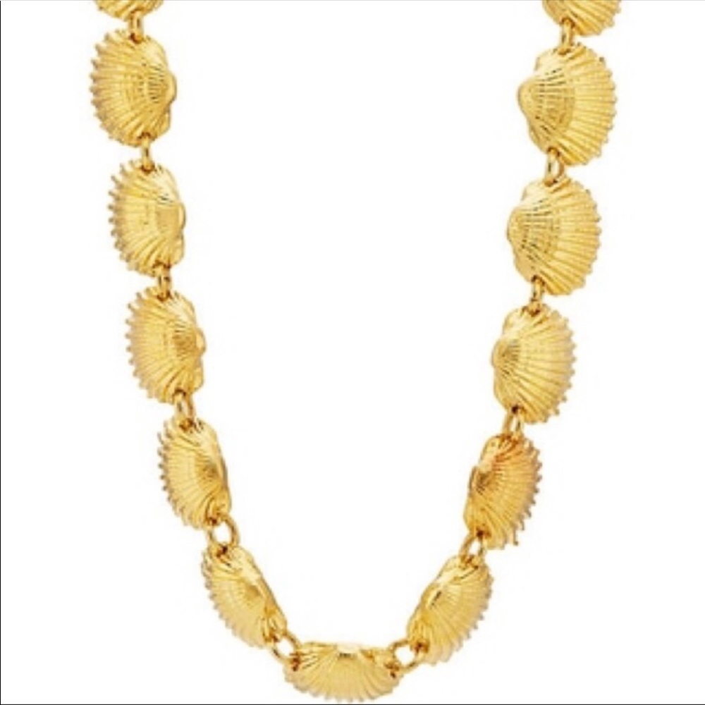 SALE Tohum Design Shell Necklace 22k Yellow Gold - Picture 6 of 6